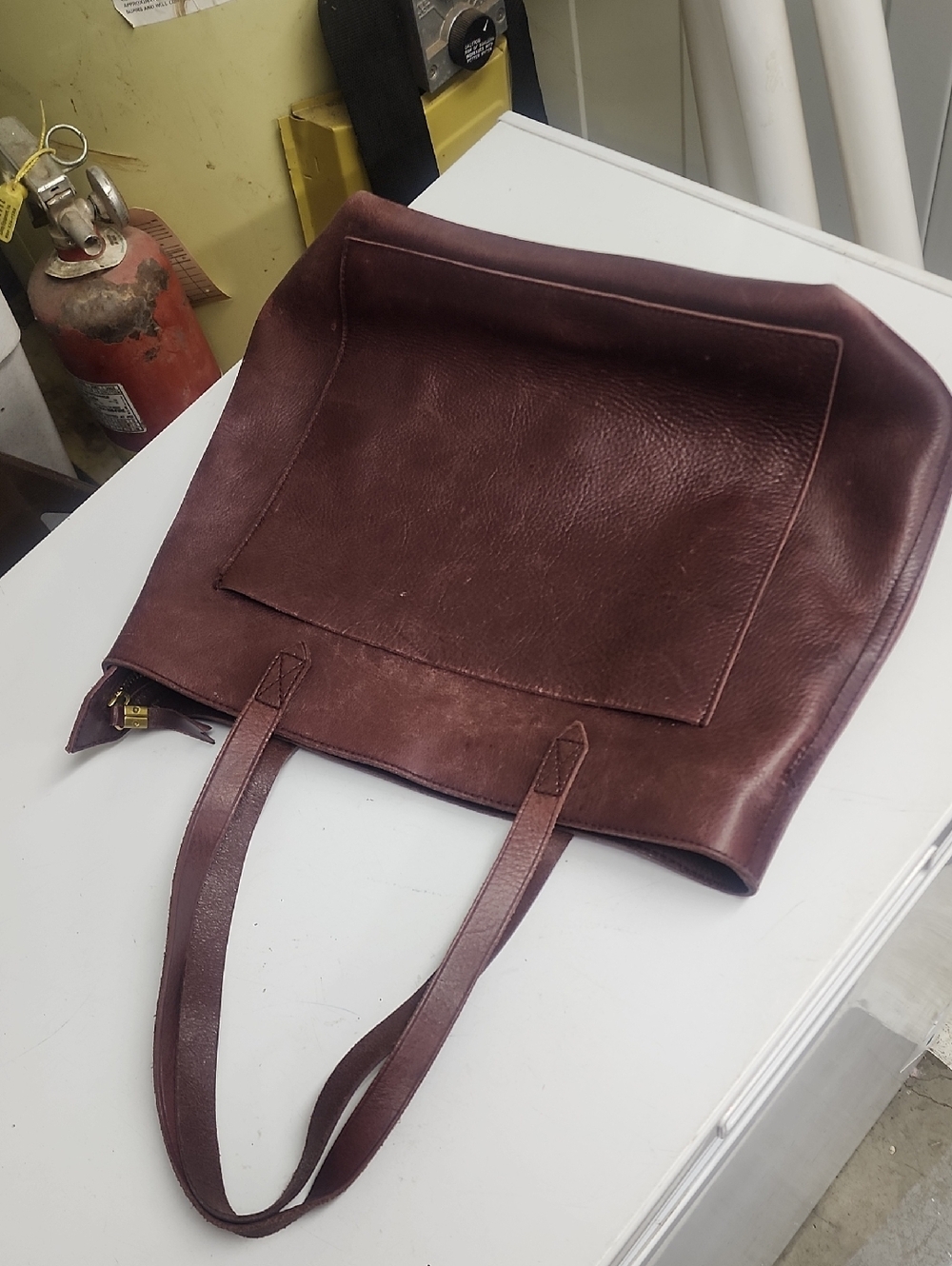 Madewell Brown Leather Tote Bag